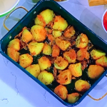 Clodagh Mckenna Christmas orange fluffy roast potatoes recipe on This Morning