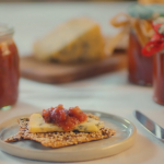 Mary Berry and Oti Mabuse spicy Christmas chutney with peppers and aubergine recipe on Mary Makes Christmas