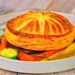 Simon Rimmer squash and chestnut pithivier with gravy recipe on Sunday Brunch