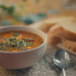 Mary Berry winter vegetable soup with chestnuts recipe on Mary Makes Christmas