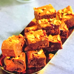 Ainsley Harriott PB&J brownies with chocolate, peanut butter and raspberry jam recipe on Ainsley’s Fantastic Flavours