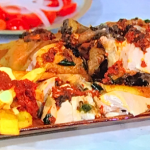 Hasan Semay (Big Has) piri piri chicken with holiday chips and a tomato and onion salad recipe on Sunday Brunch