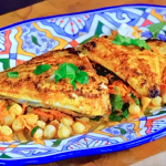 Rav Wilding pan-fried Moroccan spiced sea bream with chickpea and carrot salad on Ainsley’s Fantastic Flavours