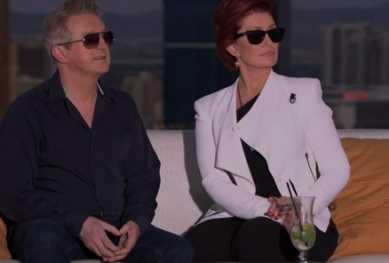 Sharon Osborne and Louis Walsh  in las vegas judges house