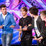 Overload singing No, No, No at The X Factor 2014 Arena Auditions