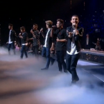 Who ran onto the stage during Stereo Kicks You Are Not Alone performance on The X Factor?