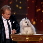 Frenchman Marc and Miss Wendy  the dog impressed sing I’ll be there on the fourth semi final of Britain’s Got Talent 2015
