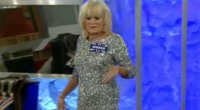 Loose Women Sherrie Hewson wearing a sliver dress became the first celebrity to enter the Celebrity Big Brother 2015 house.