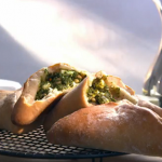 Paul Hollywood Pies and Puds: Spinach and Feta Parcel using fine Fettle Yorkshire cheese