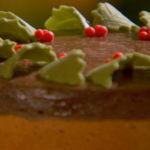 Tunis cake with a Madeira base by Mary Berry at Christmas on The Great British Bake off Christmas Special