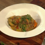 Turkey osso bucco with salsa verde by Brian Turner on Christmas Kitchen with James Martin
