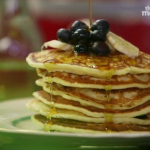American Pancakes by Lisa Faulkner on This Morning’s Comfort Cottage’s weekend brunch
