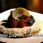 Heavenly lemon cheesecake on a ginger crust by Mary Berry on This Morning