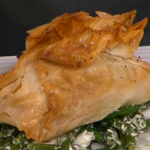 Salmon with beans and creamy leek parcels by Gino on This Morning for Valentine’s Day