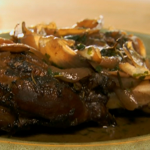 Lamb Shanks with Anchovy  and Mackerel and Bacon Salad by Nigel Slater on Simple Cooking Surf and Turf
