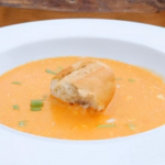 Langoustines Soup and Scampi in a vodka and tonic batter on James Martin’s Food Map of Britain