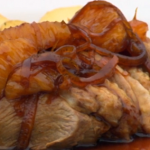 James Martin Smoked tea duck with bigarade sauce on Food Map of Britain