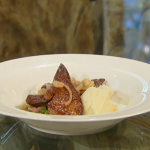 Steamed cod with mussels by Claude Bosi and Sautéed lambs liver by Daniel Clifford on Saturday Kitchen live
