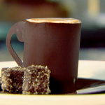 Raymond Blanc café crème  (a cup sculpted from chocolate) recipe on Kitchen Secrets