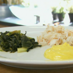 Rick Stein crab salad with wasabi mayonnaise on Spring Kitchen with Tom Kerridge