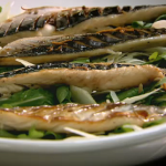 Raymond Blanc Grilled mackerel with soy lime dressing on Kitchen Secrets