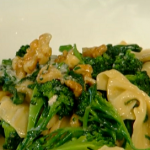 Angela Hartnett pasta with spinach, gorgonzola cheese and walnuts on Spring Kitchen with Tom Kerridge