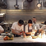 Grain Store restaurant Michelin star chef Bruno Loube puts Angela, Robert, Luke, Dani and Sohpie through their paces on Masterchef 2014 Knockout Week