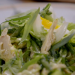 Jamie Oliver Frenchie salad with leftover chicken on Jamie’s Money Saving Meals