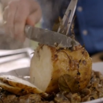 Jamie Oliver zombie brain whole-roasted celeriac with mushroom sauce recipe on Money Saving Meals