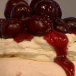 Cherry and pistachio meringue recipe on Let’s Do Lunch with Gino and Mel