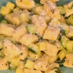 Gino D’Acampo Italian family Gnocchi  potato dumplings with courgettes recipe on Let’s Do Lunch with Melanie Sykes 
