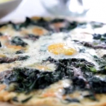 Angela Hartnett pizza bianco with spinach and taleggio cheese recipe on Food and Drink with  Michel Roux Jr
