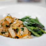 Michel Roux Jr  and Ken Hom Quick orange and lemon chicken with stir-fried Chinese greens recipe on Food and Drink