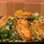 Gino chicken, cous cous and orange salad recipe on Let’s Do Lunch