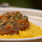 Jamie Oliver Ossobuco alla milanese braised veal shanks with yellow saffron risotto recipe on Jamie’s Comfort Food