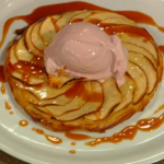 James Martin  apple tart with blackberry ice cream recipe on Saturday Kitchen