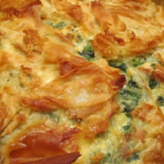 Jamie Oliver spinach and feta pie recipe on Thirty Minutes Meals