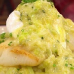 James Tanner Haddock with buttered leeks recipe on Lorraine