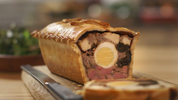 Mary Berry Raised chicken and ham pie recipe on Mary Berry’s Absolute