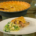 Brian Turner Sausage with bacon and boiled-egg pie recipe on Christmas Kitchen with James Martin