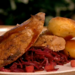 Gino roasted pheasant crown with spiced red cabbage recipe Let’s Do Christmas