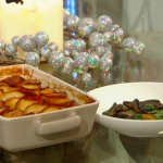Brian Turner vegetable casserole with potatoes and red peppers recipe on Christmas Kitchen with James Martin