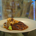 Hamish Brown Beef fillet with black-pepper miso and  Japanese mushroom salad recipe on Saturday Kitchen
