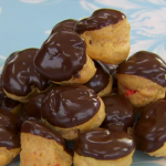 Mary Berry’s  profiteroles recipe on The Great Comic Relief Bake Off
