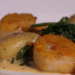 Brian Turner Scallop with butter and cream recipe A Taste of Britain