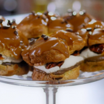 Tom Kerridge toffee with coffee choux buns recipe on Food and Drink