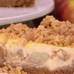 Dean Edwards apple crumble cheesecake recipe on Lorraine
