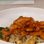 Phil Vickery’s  fried prawns with egg fried rice fast food recipe on This Morning