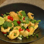 James Martin deep fried squid with yuzu juice and chillies recipe on Saturday Kitchen