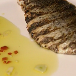 Rick Stein grey mullet with Tuscan olive oil sauce recipe on Saturday Kitchen